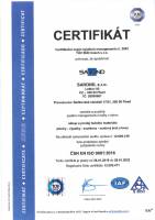 Certifikát ISO 9001