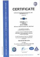 Certificate ISO 9001