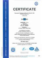 Certificate ISO 9001
